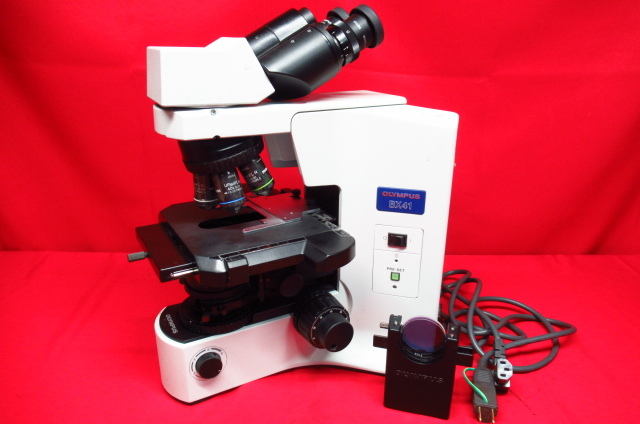OLYMPUS オリンパス BX41 BX41TF システム生物顕微鏡 レンズ付き