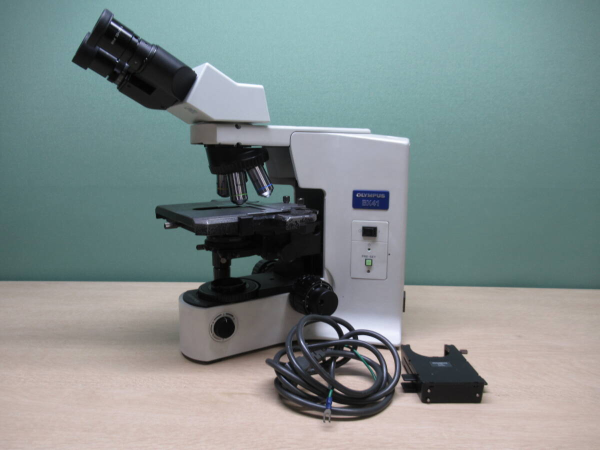 OLYMPUS オリンパス BX41 BX41TF システム生物顕微鏡 レンズ付き
